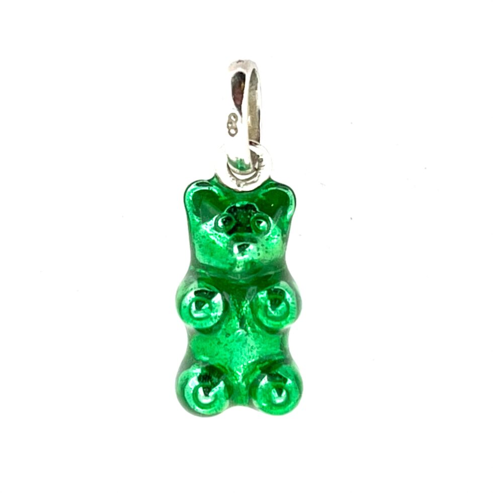 Vintage Links of London Green Gummy Bear Charm Sterling Silver 2009