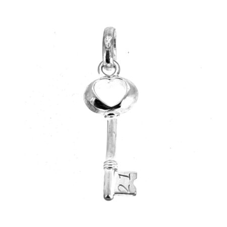 Links of London 21st Birthday Key Charm Silver with Heart