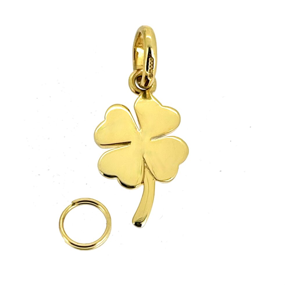 Vintage Links of London Four Leaf Clover Charm 18ct Gold Vermeil 2010