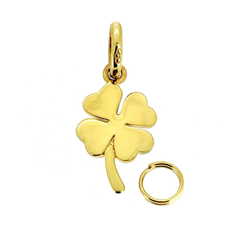 Vintage Links of London Four Leaf Clover Charm 18ct Gold Vermeil 2010