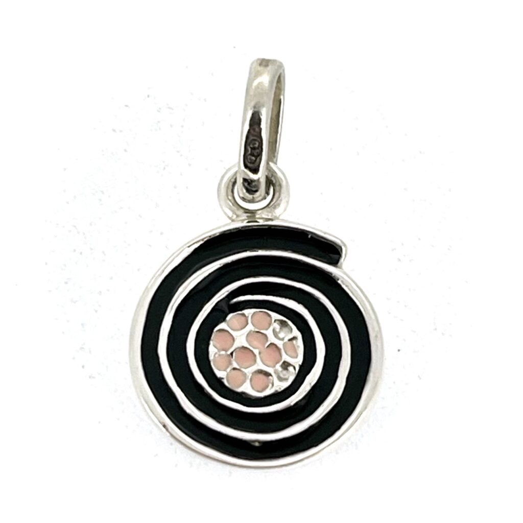 Links of London Liquorice Sweet Charm sterling silver enamel