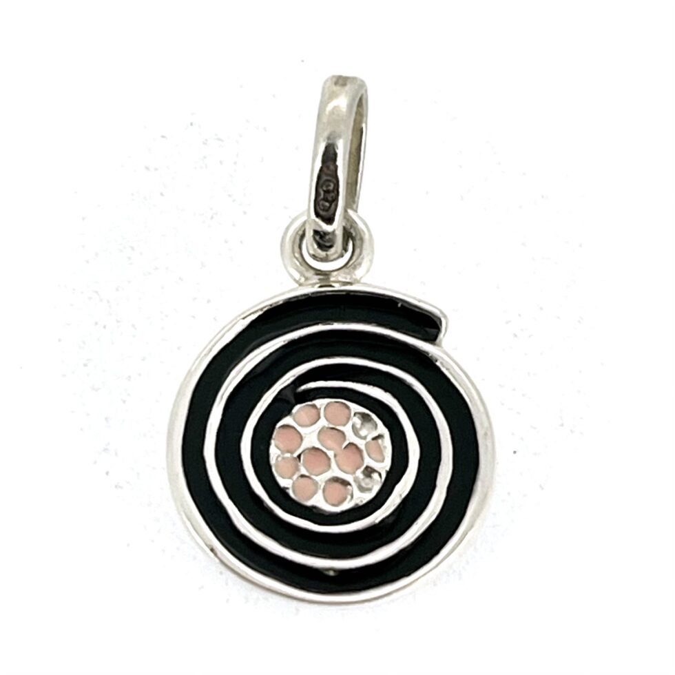 Links of London Liquorice Sweet Charm sterling silver enamel