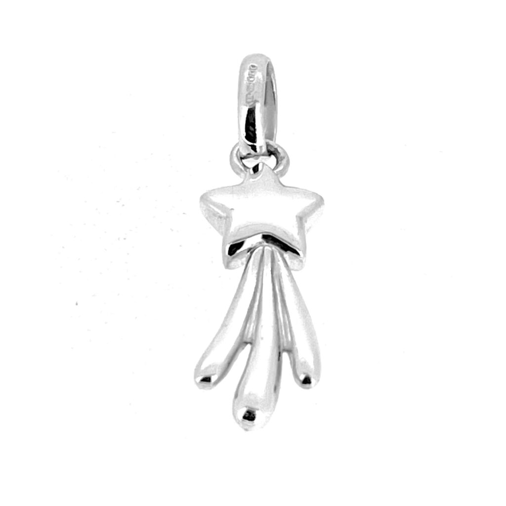 Links of London shooting star charm on white background