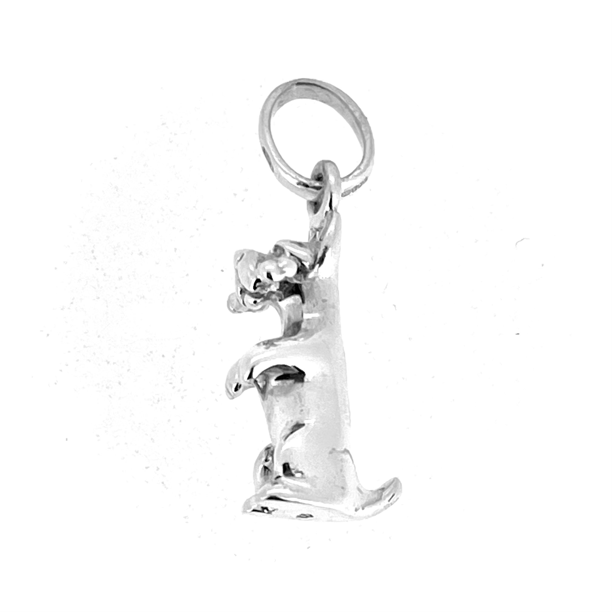 Sterling silver Links of London dog charm with oval bail