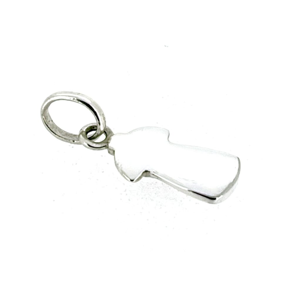 Vintage Links of London dress motif charm with enamel flowers