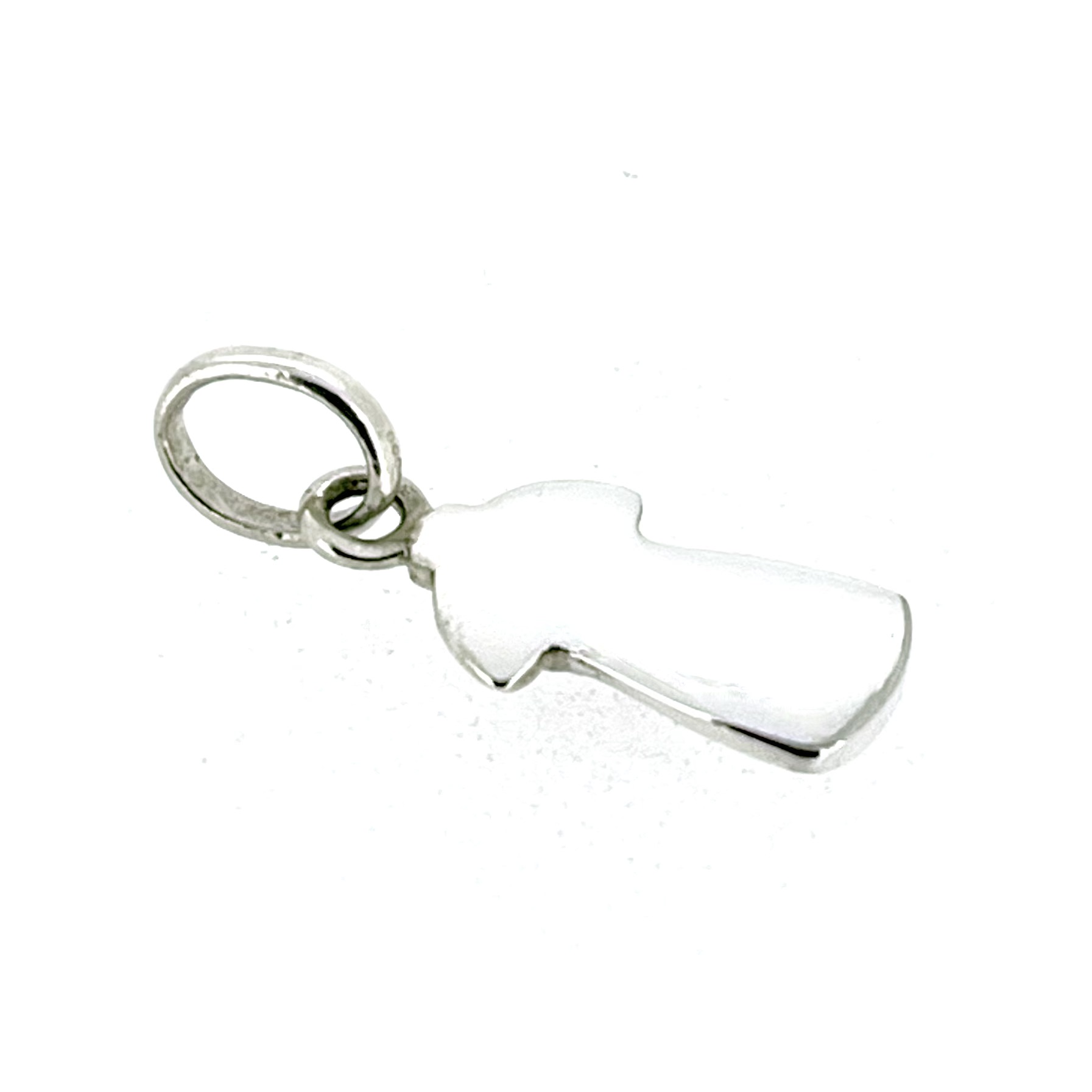 Vintage Links of London dress motif charm with enamel flowers