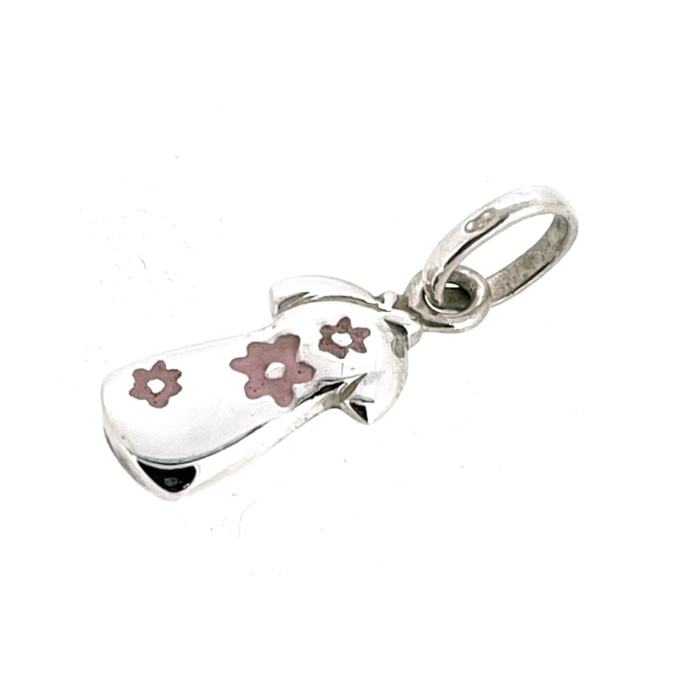 Vintage Links of London enamel dress charm hallmarked LL 925