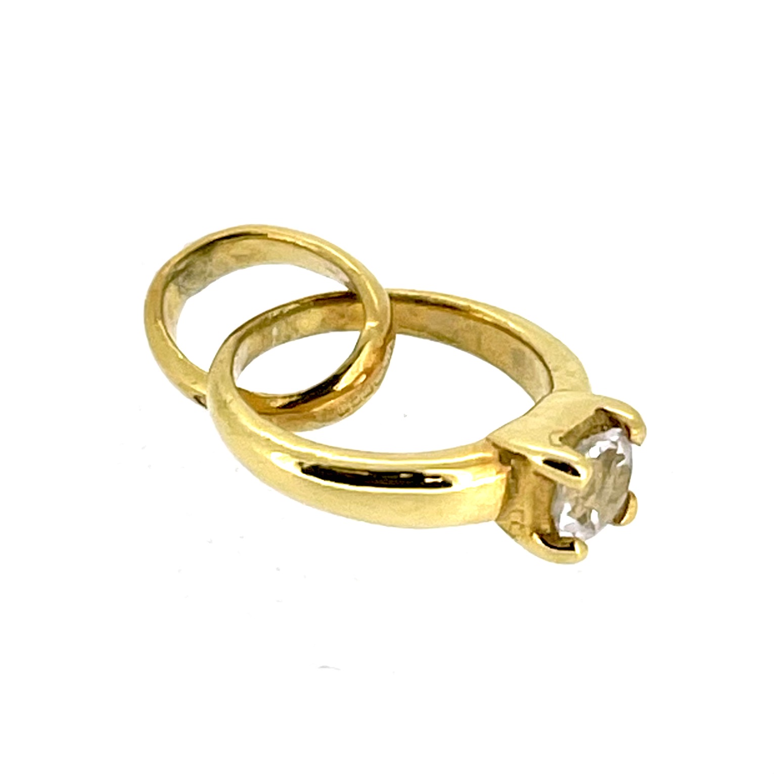 Vintage Links of London Gold Big Rock Diamond Ring Charm