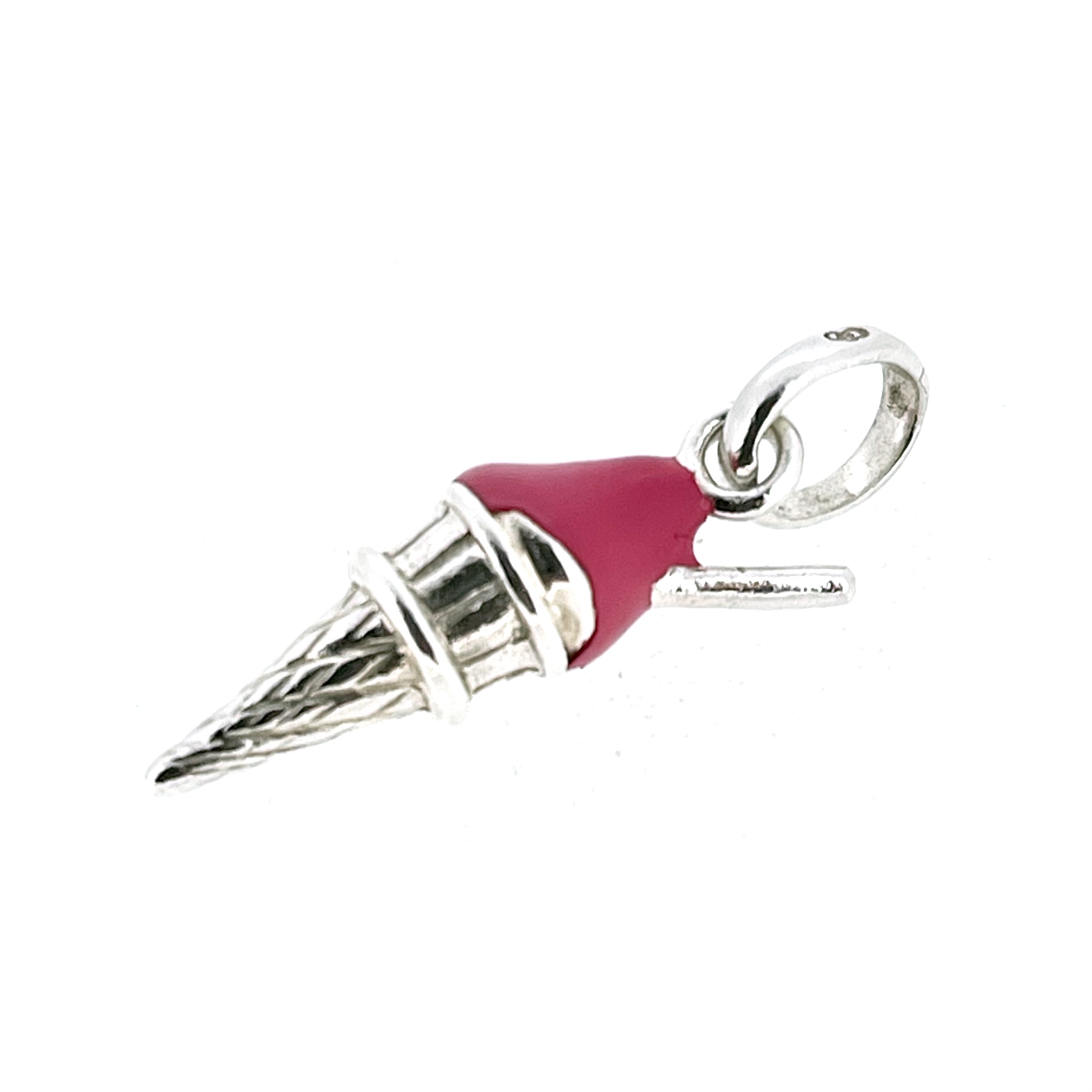 Links of London ice cream charm side profile showing enamel detail