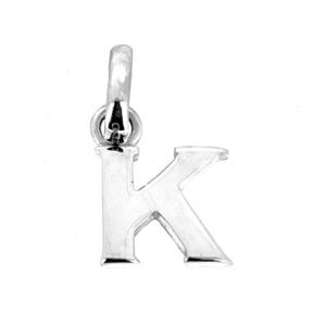 Vintage sterling silver Letter K charm with Links of London oval bail