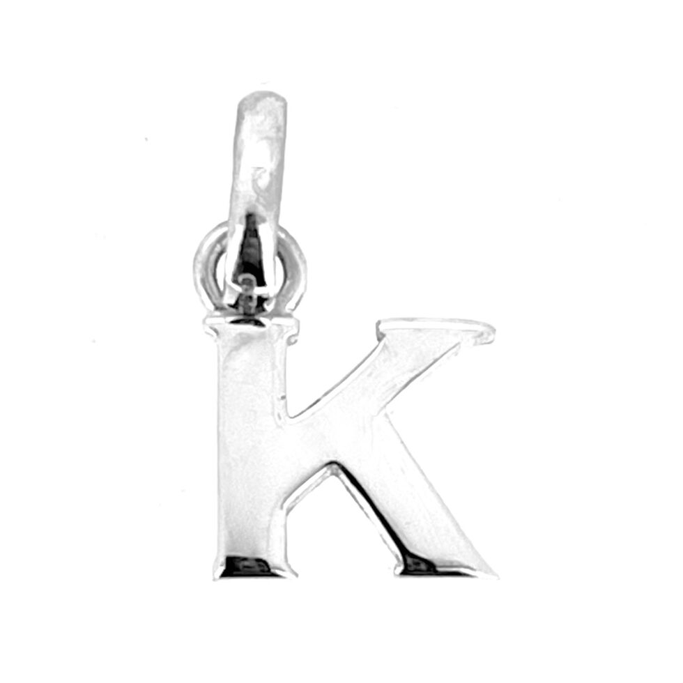 Links of London Letter K alphabet charm polished sterling silver