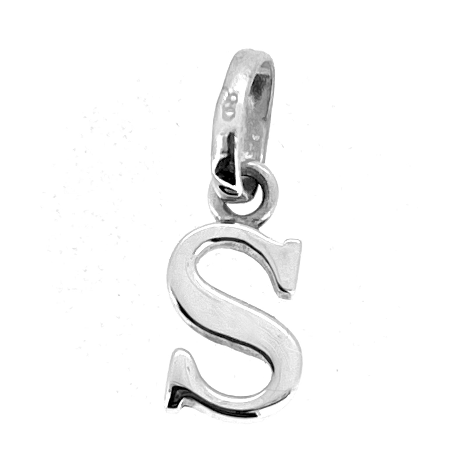 Vintage Links of London initial S charm with oval bail