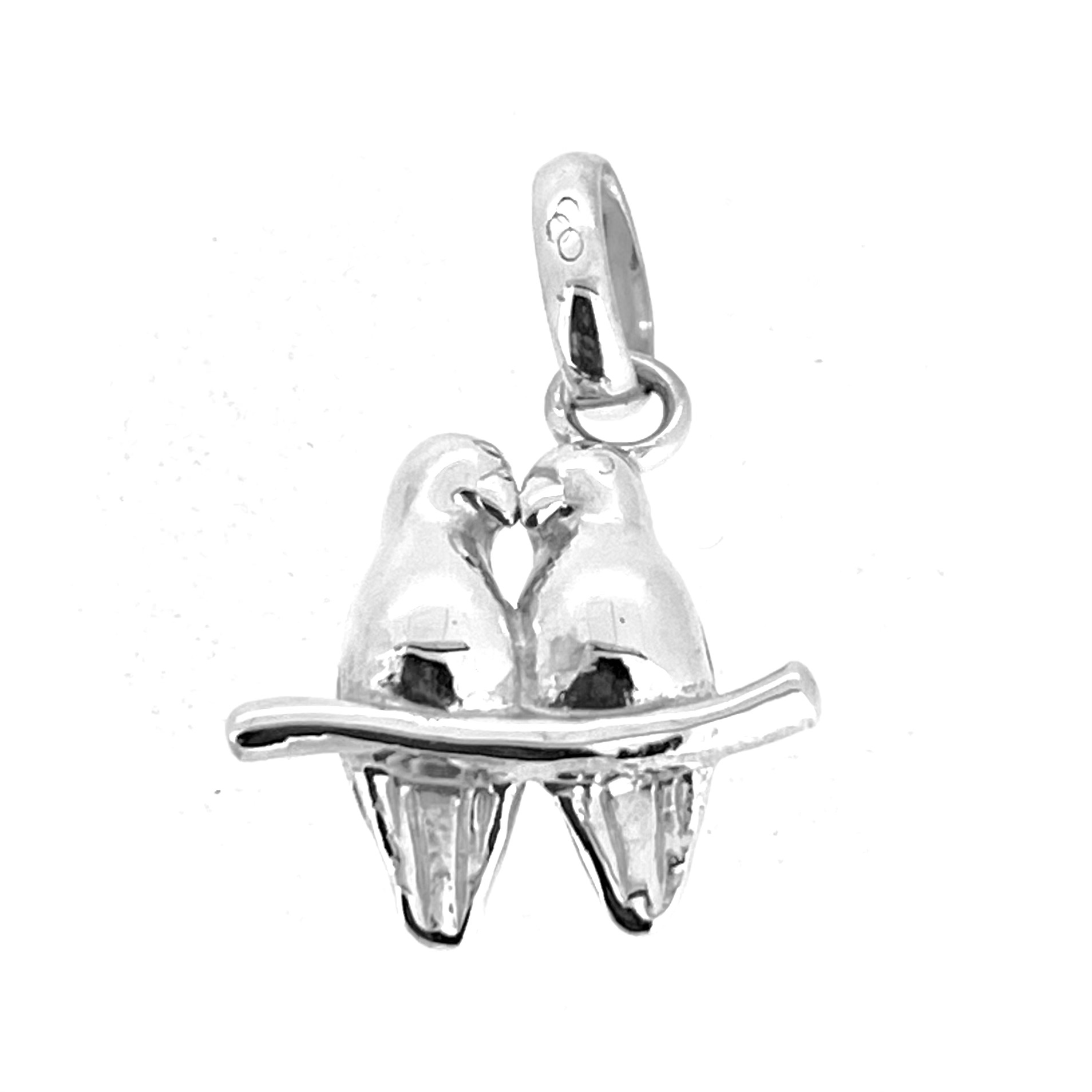 Vintage Links of London bird charm polished silver