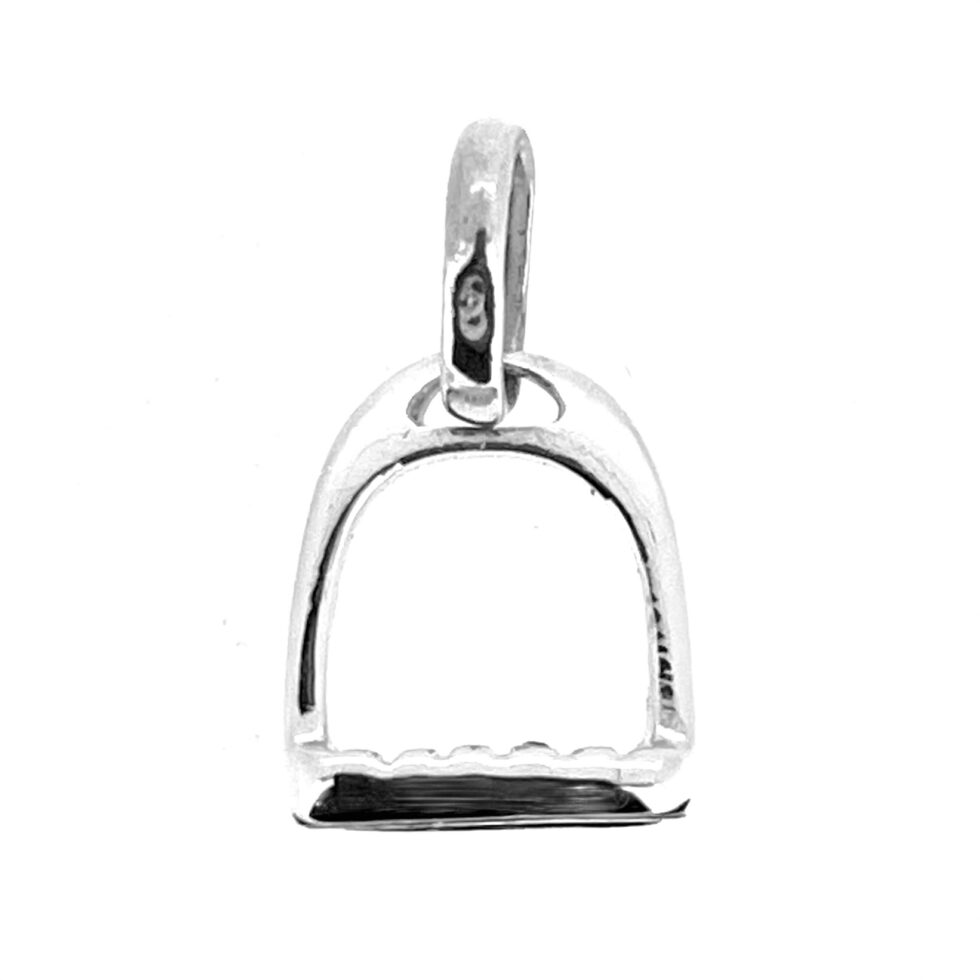 Vintage Links of London stirrup charm with textured footplate