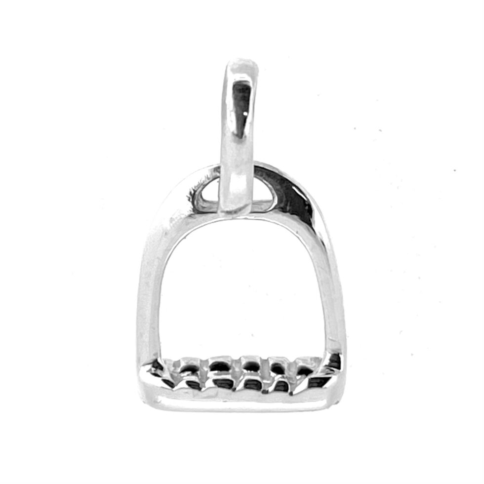 Polished sterling silver stirrup charm Links of London