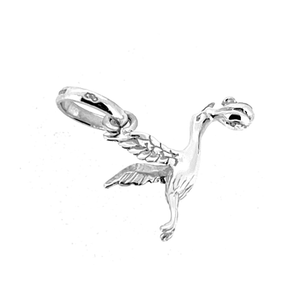 Vintage Links of London baby charm with stork