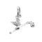 Vintage Links of London stork carrying baby charm sterling silver