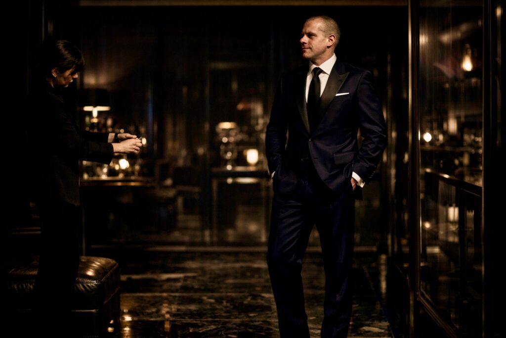 Barry Roberts being served