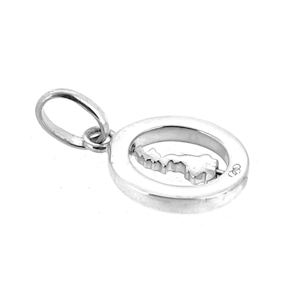 Blighty engraved sterling silver charm