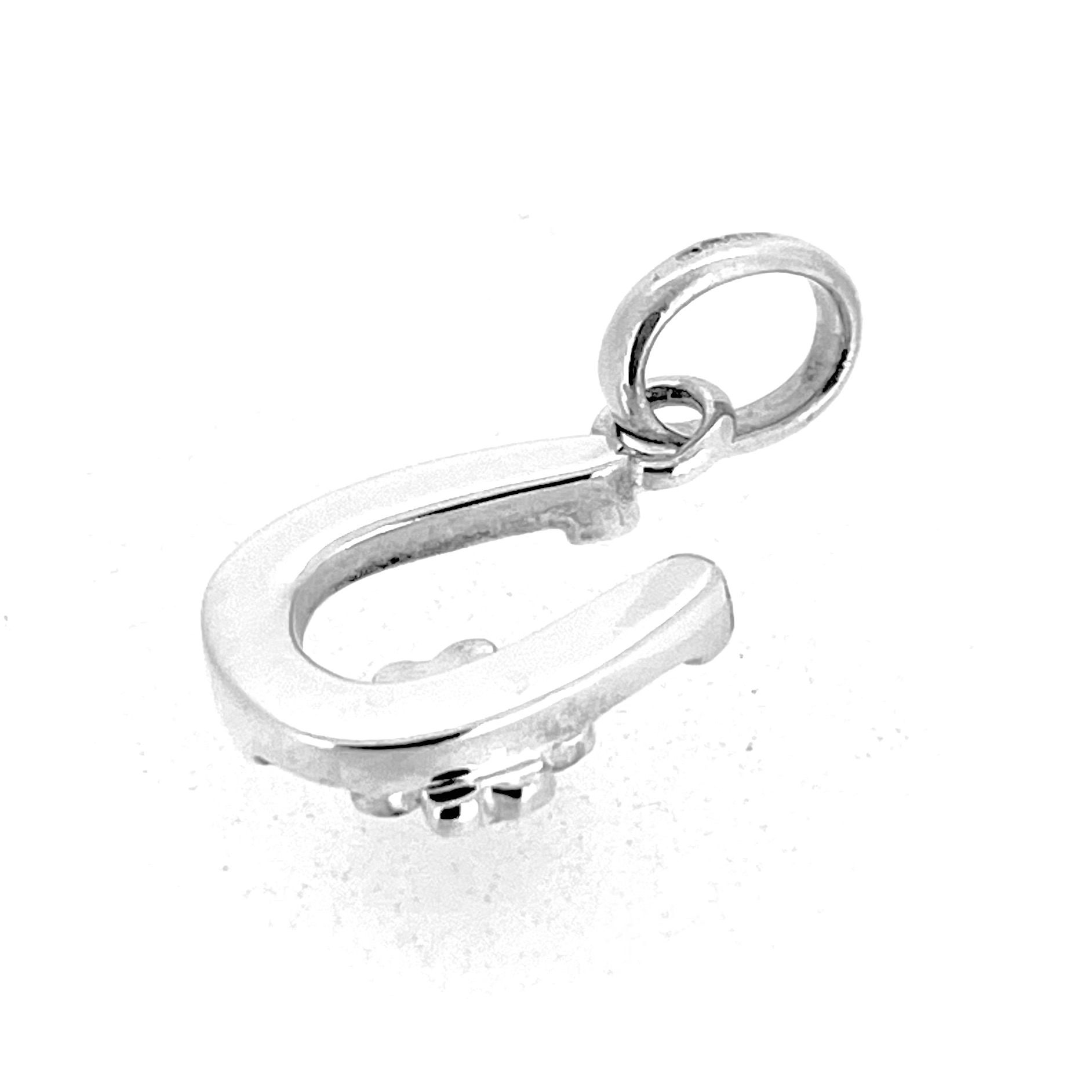 Vintage sterling silver clover and horseshoe charm