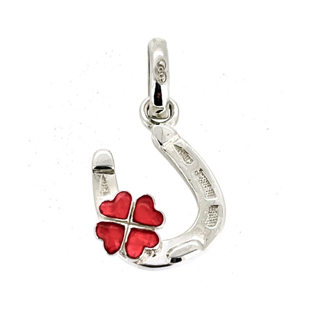 2011 hallmarked LL 925 sterling silver horseshoe charm