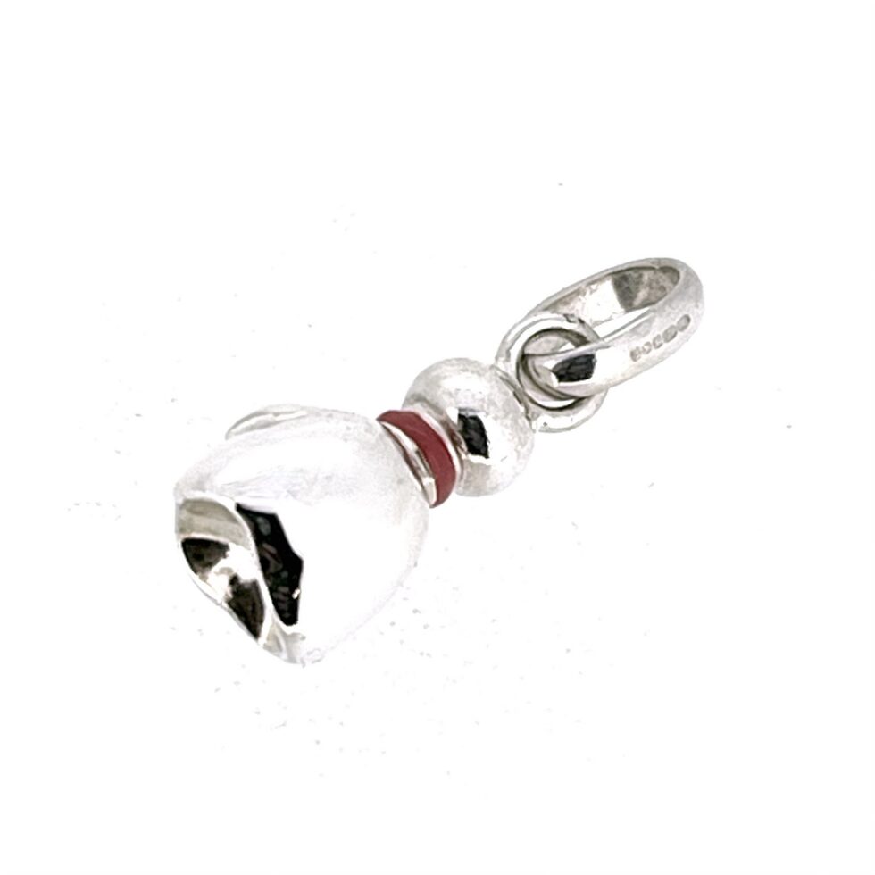 Hallmarked LL 925 snowman charm 2011 date letter