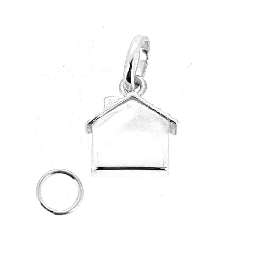 Silver house charm compatible with Sweetie bracelet