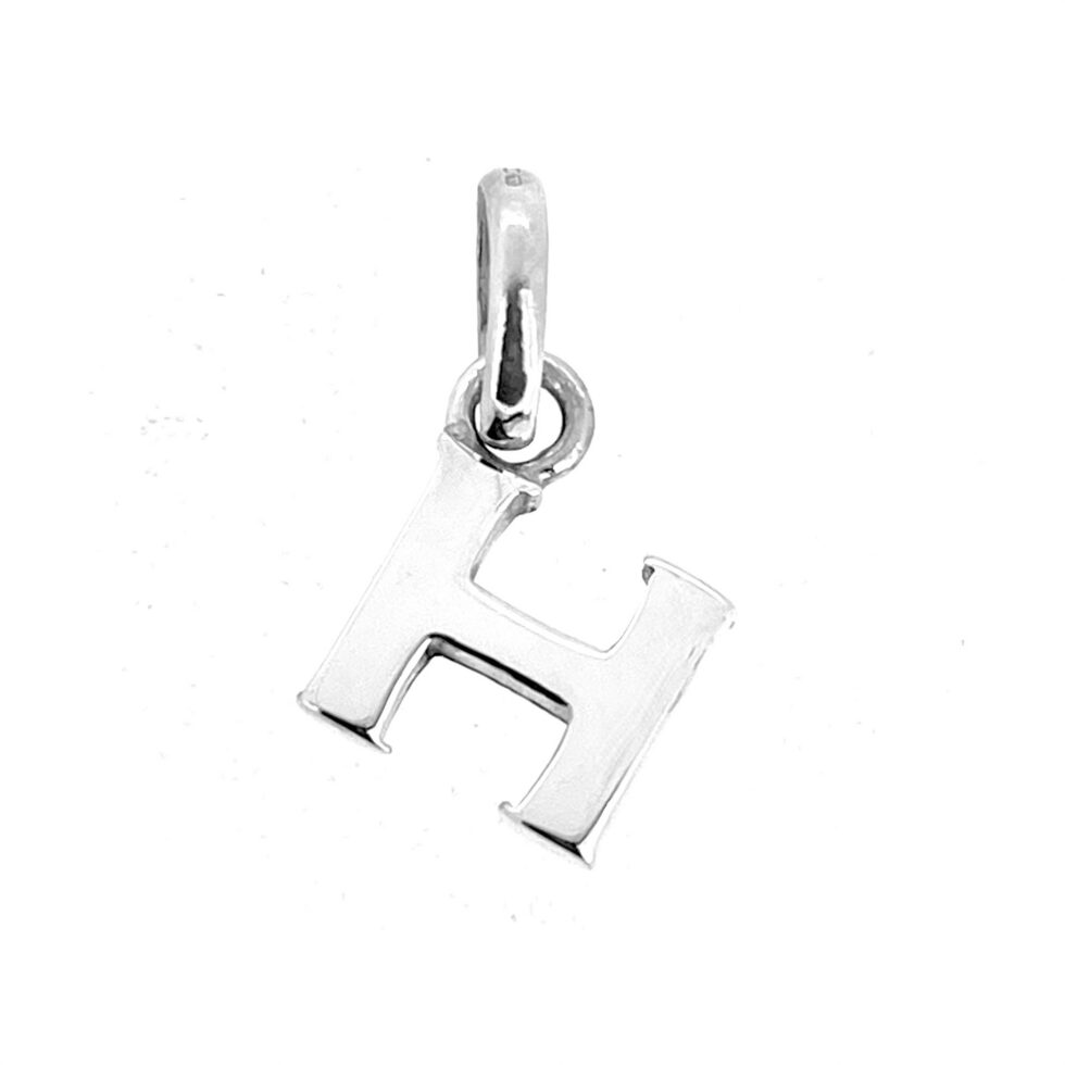 Modern Block series H charm close-up