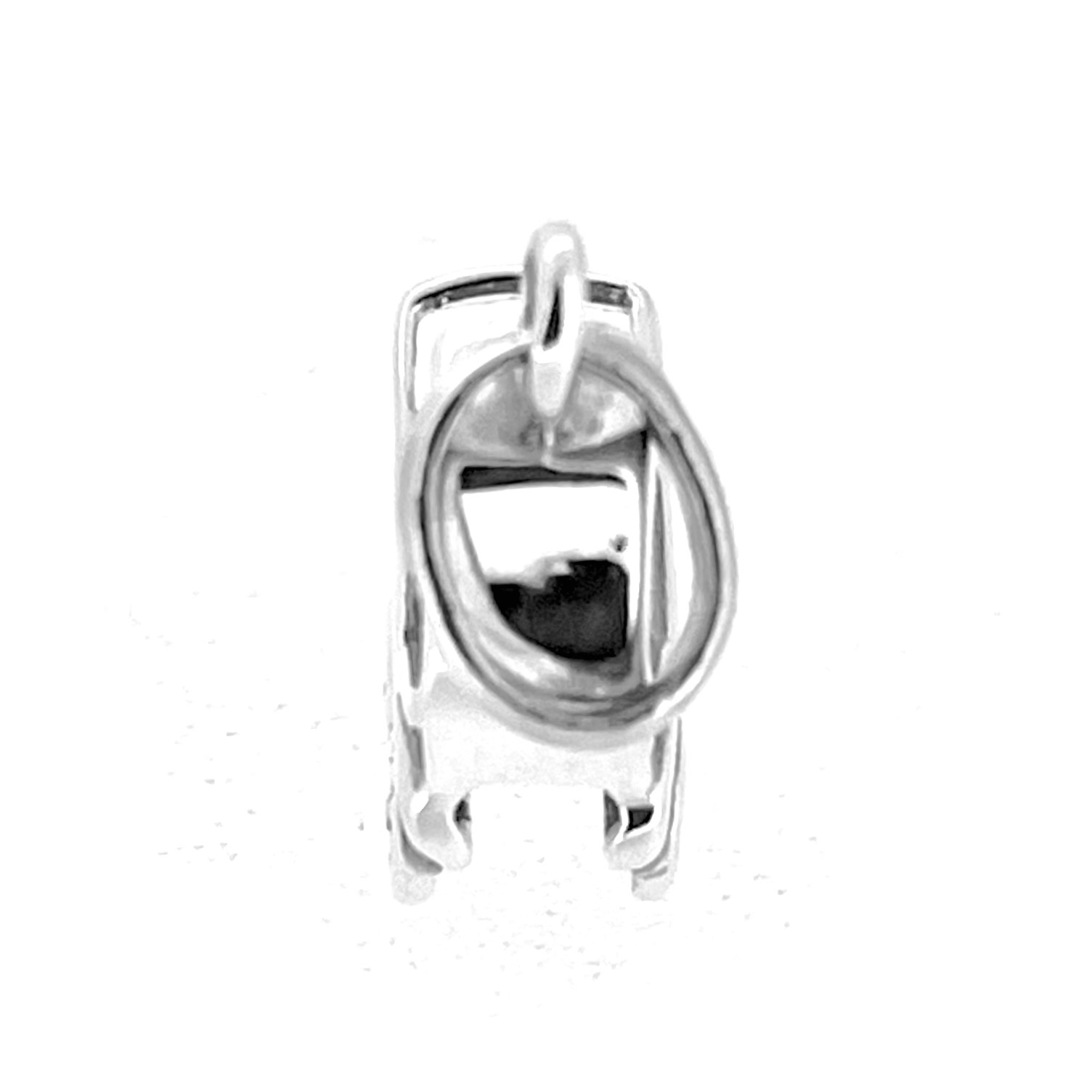 Oval bail detail on pram charm