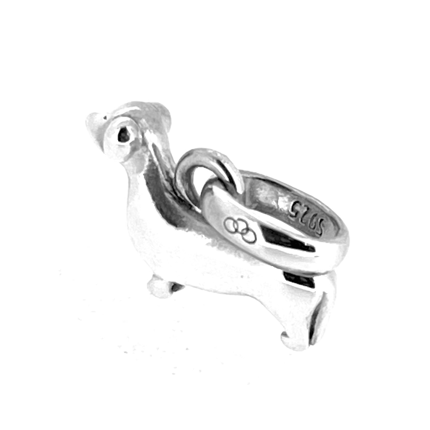 Vintage Links of London animal charm in polished finish