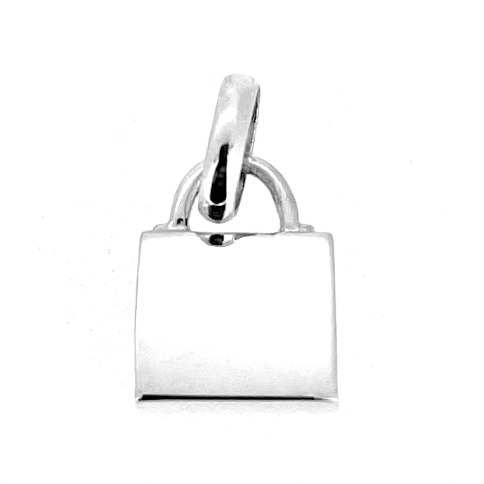 Miniature structured handbag charm marked S925