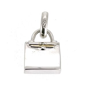 Links of London sterling silver structured top-handle handbag charm