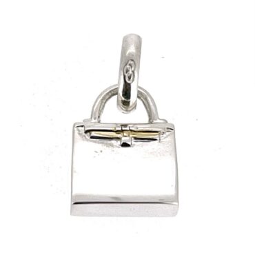 Links of London sterling silver structured top-handle handbag charm