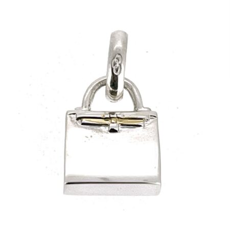 Links of London sterling silver structured top-handle handbag charm