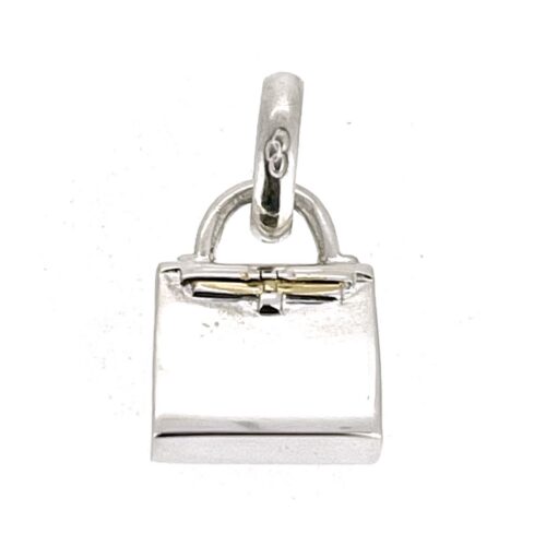 Links of London sterling silver structured top-handle handbag charm