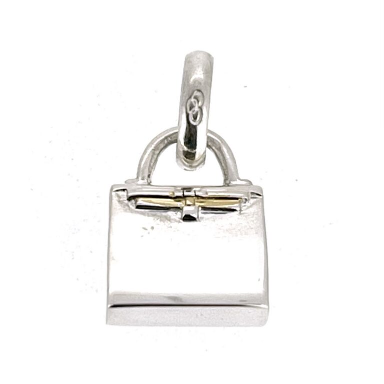 Links of London sterling silver structured top-handle handbag charm