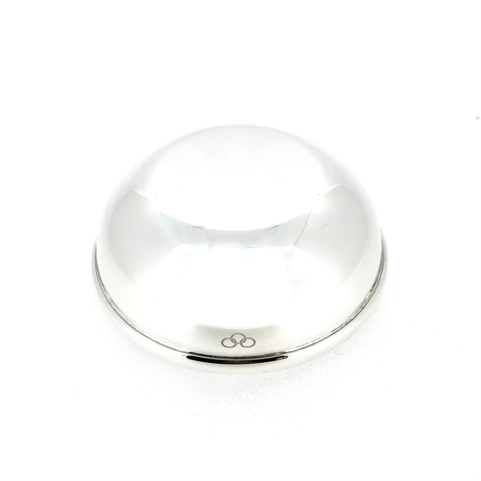Tapered sterling silver candle holder base 40mm