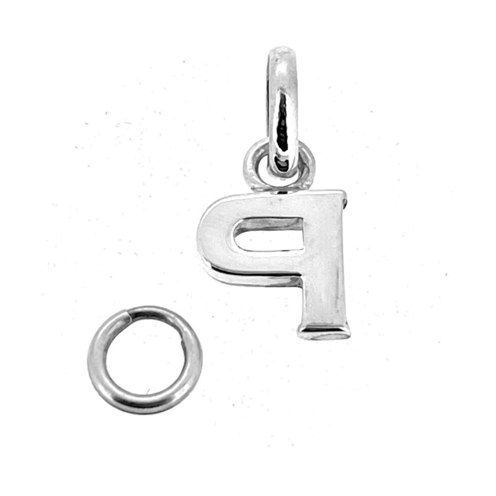 LL 925 hallmark with 2007 date letter on alphabet charm