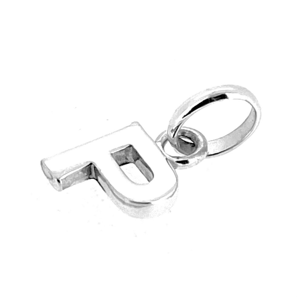 Side profile showing 2mm thickness of Modern Block P charm