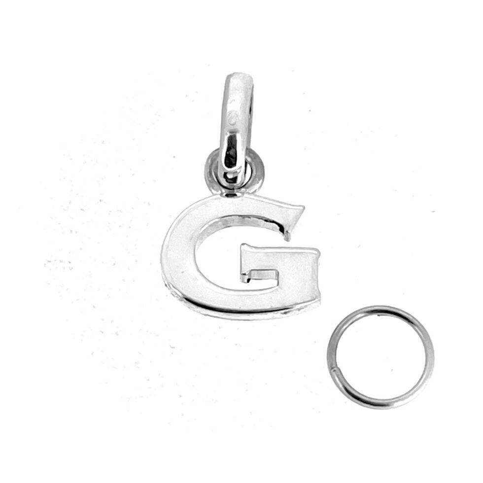 Vintage silver G initial compatible with Sweetie bracelet