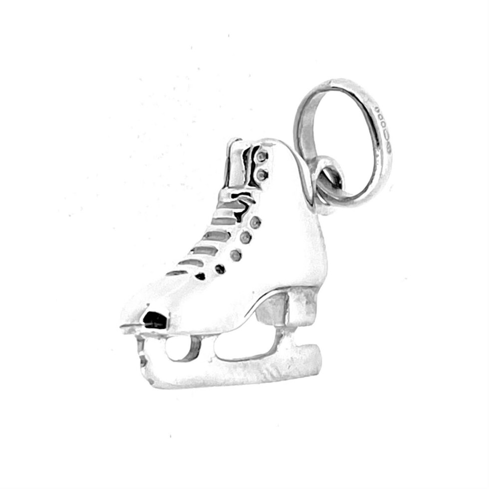 Vintage Links of London ice skate charm sterling silver