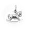 Vintage British rocking horse silver charm
