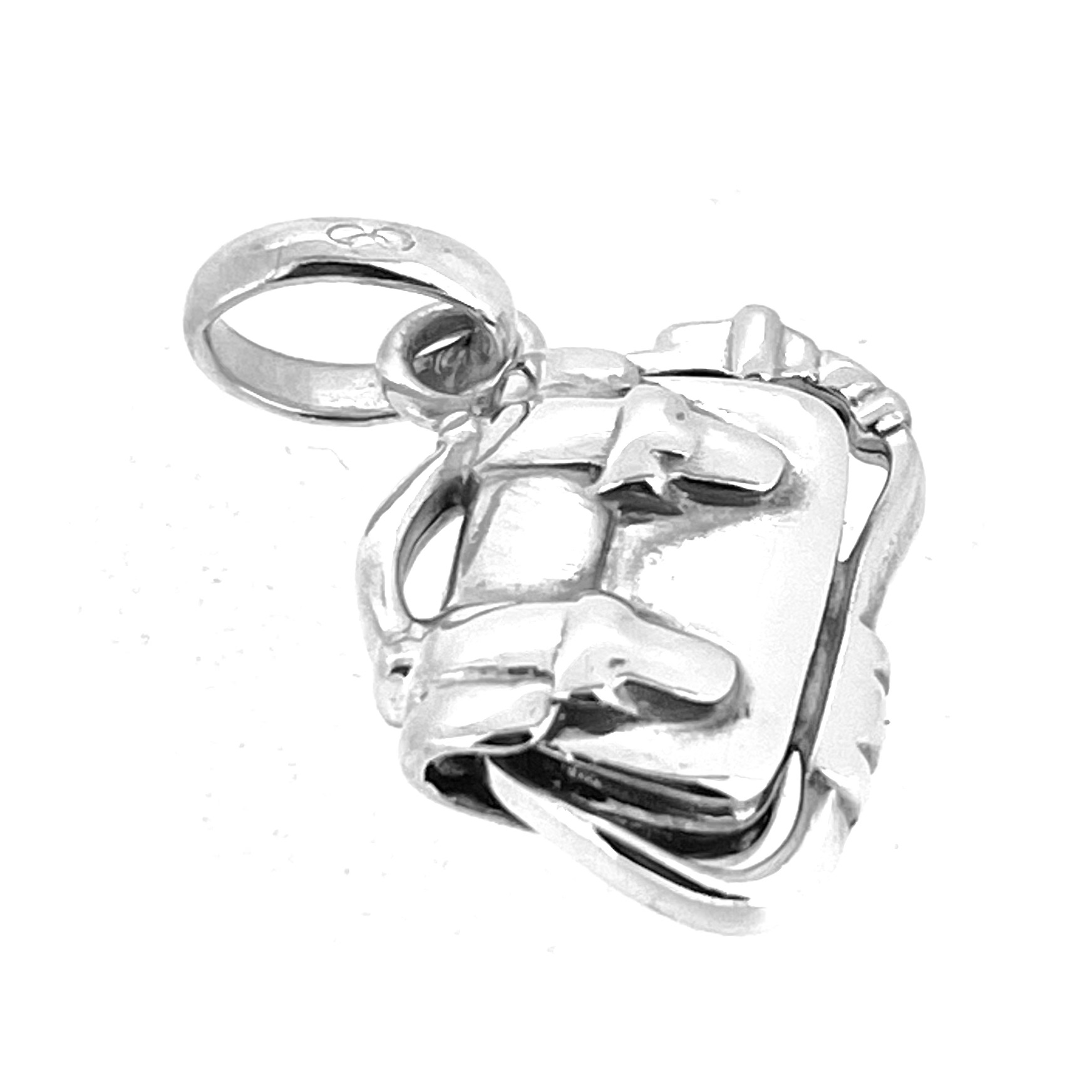Sterling silver handbag style charm