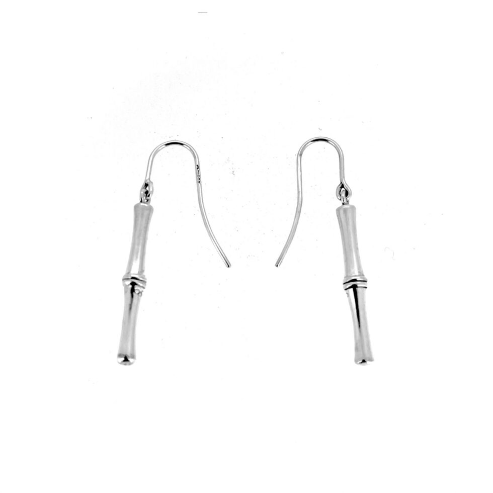 Sterling silver bamboo segment earrings by Links of London