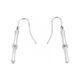 Vintage Links of London bamboo style drop earrings sterling silver