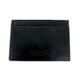 Links of London black leather card holder embossed logo front view