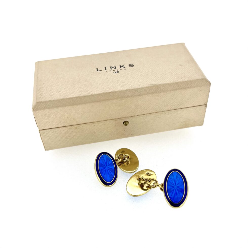 Double sided enamel cufflinks Links London