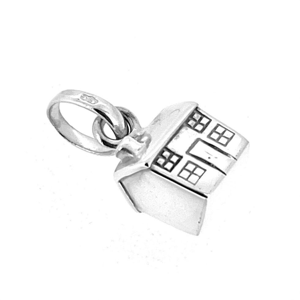 Links of London charm house motif polished silver finish