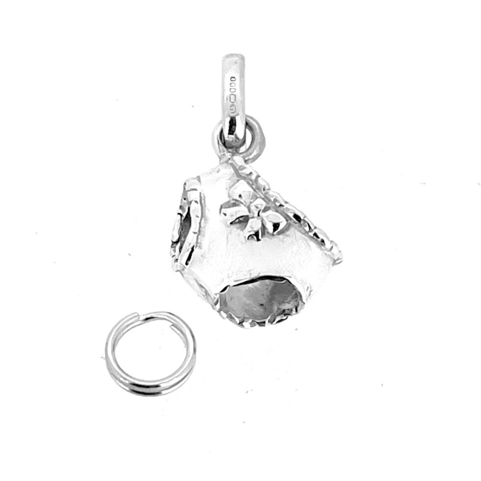 Vintage Lucky Knickers charm worn condition detail