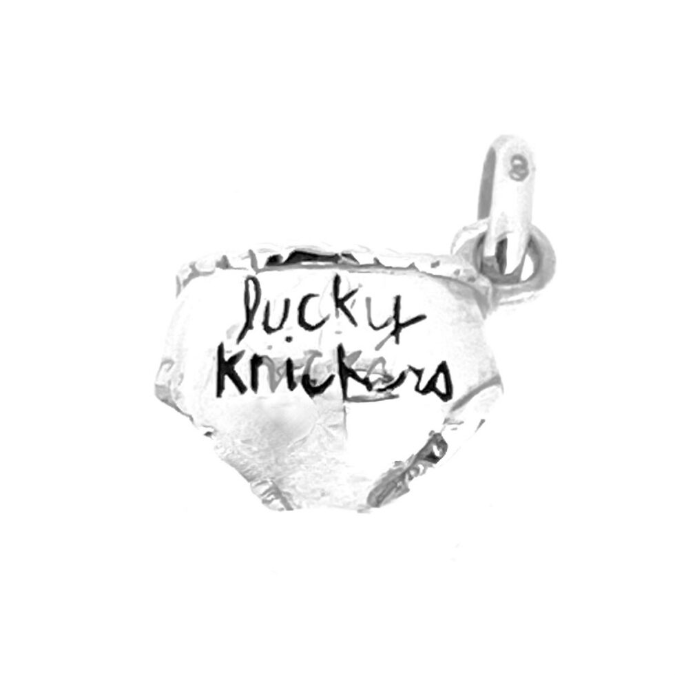 Links of London Lucky Knickers charm back engraving detail